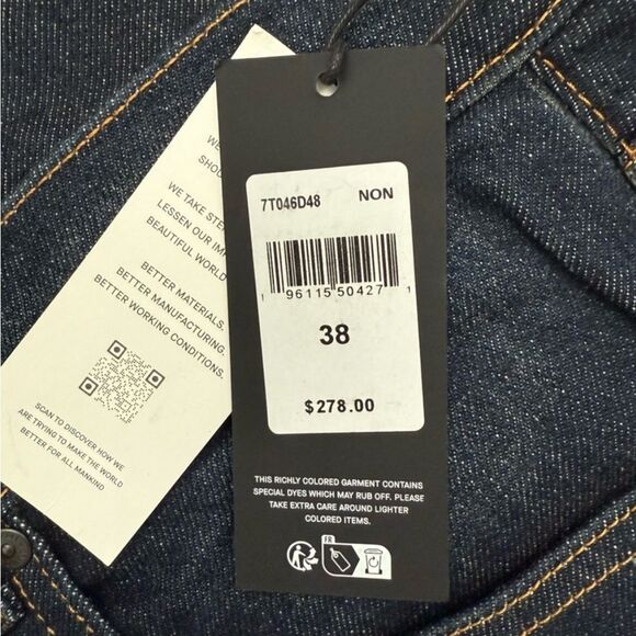 7 For All Mankind Austyn Relaxed Dark Blue Jeans Los Angeles Men’s Size 38 - Picture 5 of 13